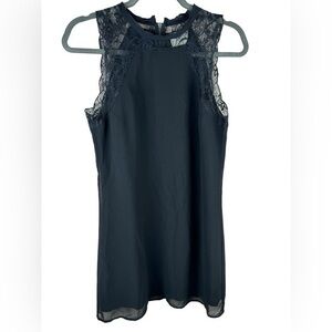 Pins and Needles women’s black sheath Sleeveless halter mini Dress small